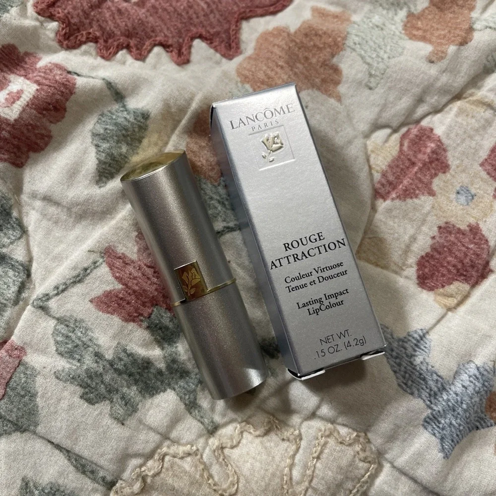New Lancome Lipstick Lasting Impact BLAZE Discontinued .15‎ Oz Full Size